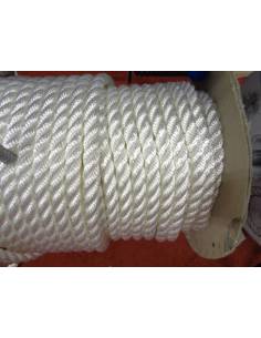 Anchor rope 3 strands d18mm white