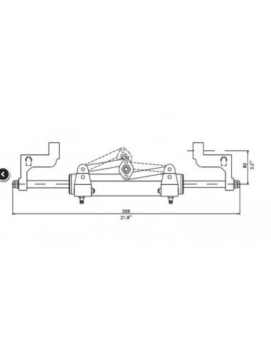 Piston de direction MARVI MARE MC300C CYLINDER...