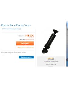 Pistone aletta corto L 25cm