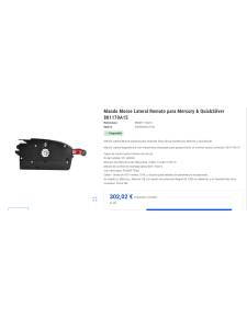 Side Morse Remote for Mercury & QuickSilver