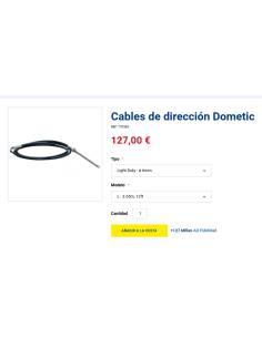 Dometic Cables de dirección 3,65 mts 12 ft quick connet 6mm 2