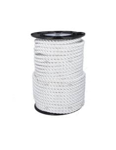 Cabo amarre trenzado 26mm media tenacidad blanco
