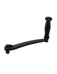 Manivela de cabrestante Lofrans, aluminio anodizado, con bloqueo y Manivela de velocidad, 20 cm, negro