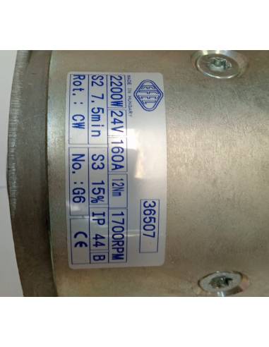 Efel motor para winche  24V 2200W 160A
