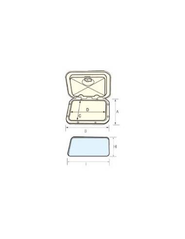 Registro top 460x510mm satinado