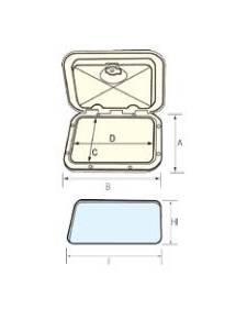 Registro top 460x510mm satinado