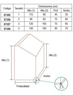 Funda consola alto 1� 120cm/alt 105 ancho 65cm p70cm 2