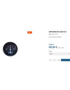 Veethree ammeter  TFX 60/0/60 diameter 60mm