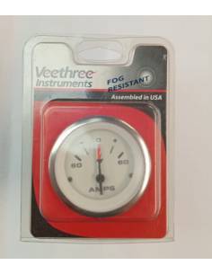 Veethree amperimetro  TFX 60/0/60 diametro 60mm