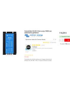 Orion isolé convertisseur DC/DC 20-35/12vdc sortie 100w 2