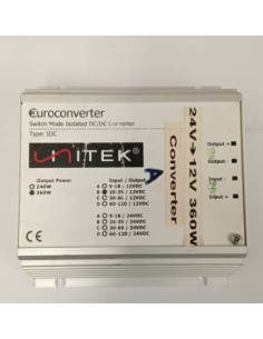 Euroconverter Unitek 24/12V 360w 2