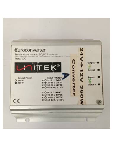 Euroconverter Unitek 24/12V 360w