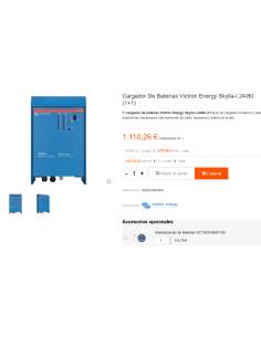 Victron BLUE POWER 24/80 cargador baterias 24v 80Amp 1+1 2
