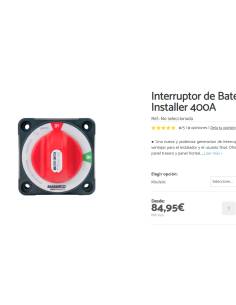 Marinco Interruptor de Bateria On Off Pro Installer 400A... 2