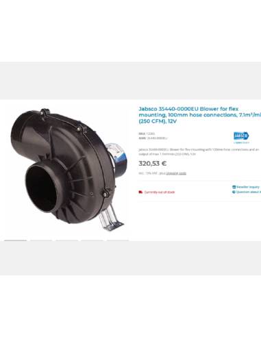 Jabsco 35440-0000, estractor sala maquinas tubo...