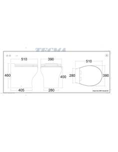 Tecma inodoro electrico 24V T-S2G024NW 2