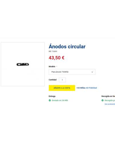 Kit aislamiento anodo T30854
