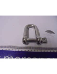 Straight shackle stainless steel pin 14mm