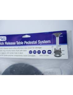 Marine quick release table pedestal system