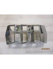 Pompa d'aria in plastica cromata