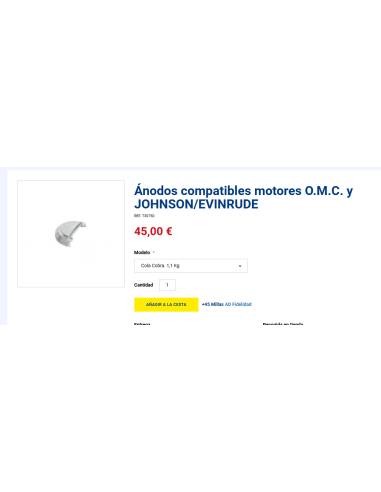 Ánodos compatibles cola cobra 