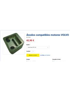 Super Marine Ánodo compatibles motores volvo DPX-SX-Drive 2