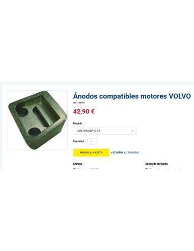 Super Marine Ánodo compatibles motores volvo...