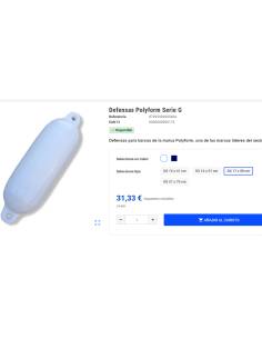 Poliform defensa G4 medida 17x58cm 2