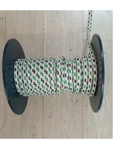 Lanex cabo poliester 14mm bco/verde