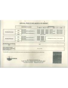 Ancore viti modello 1600 0.75MTS