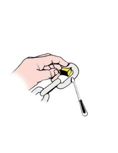 Roter Marker mit 12 mm Kette