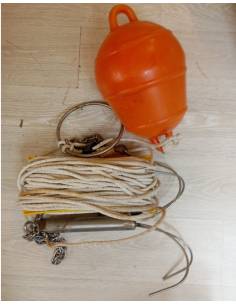 Grapnel steel stainless with chain , corporal and buoy... 2