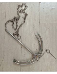 Grapnel stainless steel 3 kg folding + 2 mts chain...