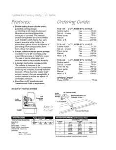 Hynautic pistón hidraulico para flaps  TCS-1-02... 2