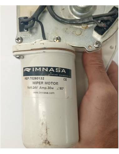 Motor limpiaparabrisas 24V 73mm 70W Doble