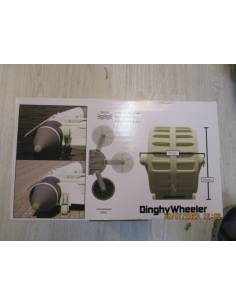 Rueda transporte neumatica plastico negro