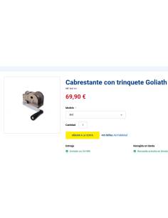 Goliath Cabrestante con trinquete 575kgs 2