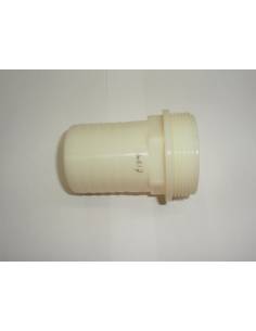Straight fitting d50mm thread 2' outlet