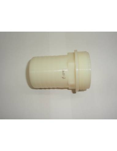 Straight fitting d50mm thread 2' outlet