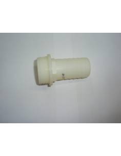 Straight connector d32mm thread 1 1/4' outlet