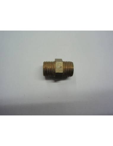 Empalme m/m laton rosca 1/4' outlet