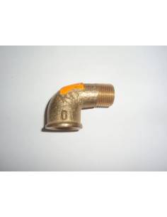 90º brass elbow r/h 3/8' outlet