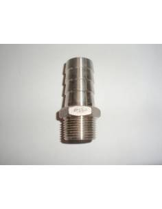 Borne droite mâle inox 316 3/4' - sortie 25mm