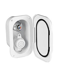 Kit ducha + mezclador ovalado 3m blanco