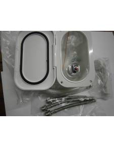 Kit doccia + miscelatore ovale 3m bianco