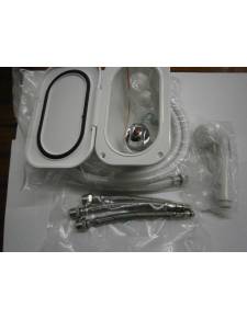 Kit doccia + miscelatore ovale 3m bianco
