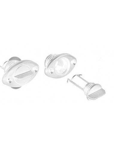 drain ovale blanc