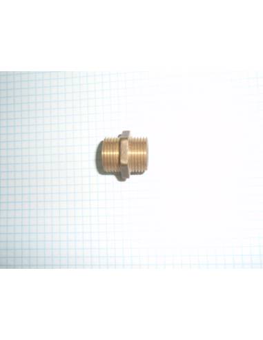 Racord empalme laton m/m 3/8