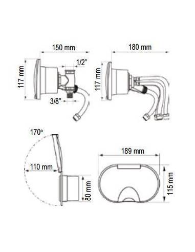 Douche blc+ mitigeur / coffret double blc