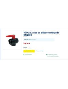 RANDEX 1/2 reinforced plastic 2-way valve 2